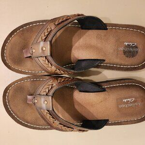 Clarks Braided Leather Sandles